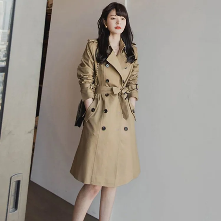 英伦风中长款风衣洋气外套女秋装新款时尚女装气质高级女款大衣