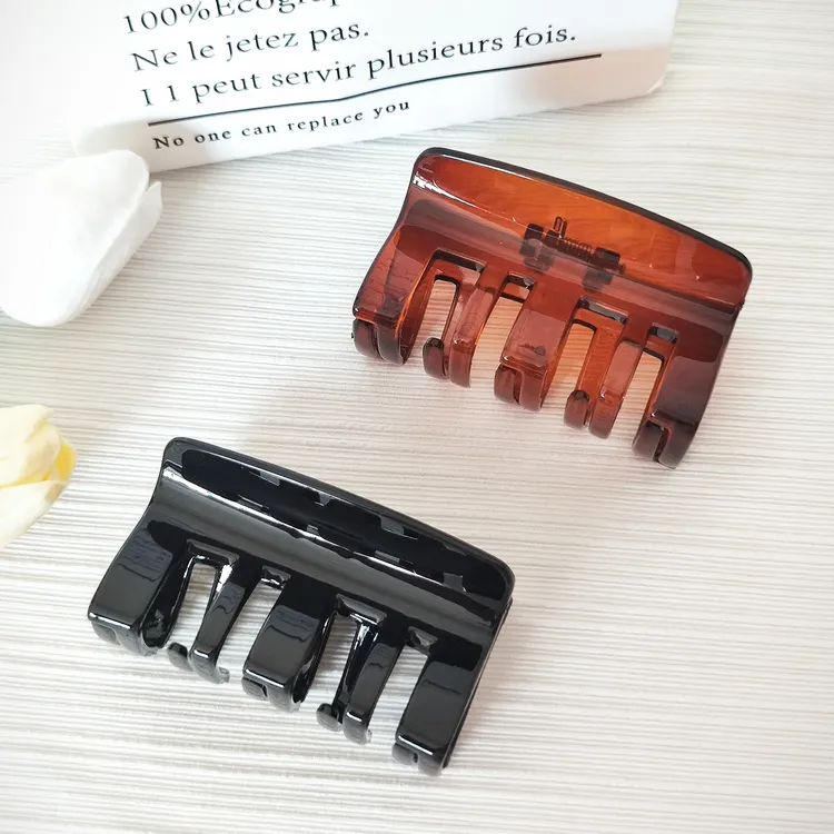 简约气质抓夹女士后脑勺盘发抓夹时尚百搭鲨鱼夹发饰南瓜抓夹发饰