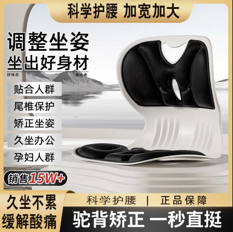 【网红爆款】BK人体工学护腰坐姿椅腰部支撑靠背垫上班久坐不累椅
