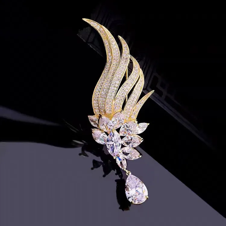 铜合金胸针 设计师联名款【天使之翼】高级胸针优雅 象征高贵与圣洁商品图