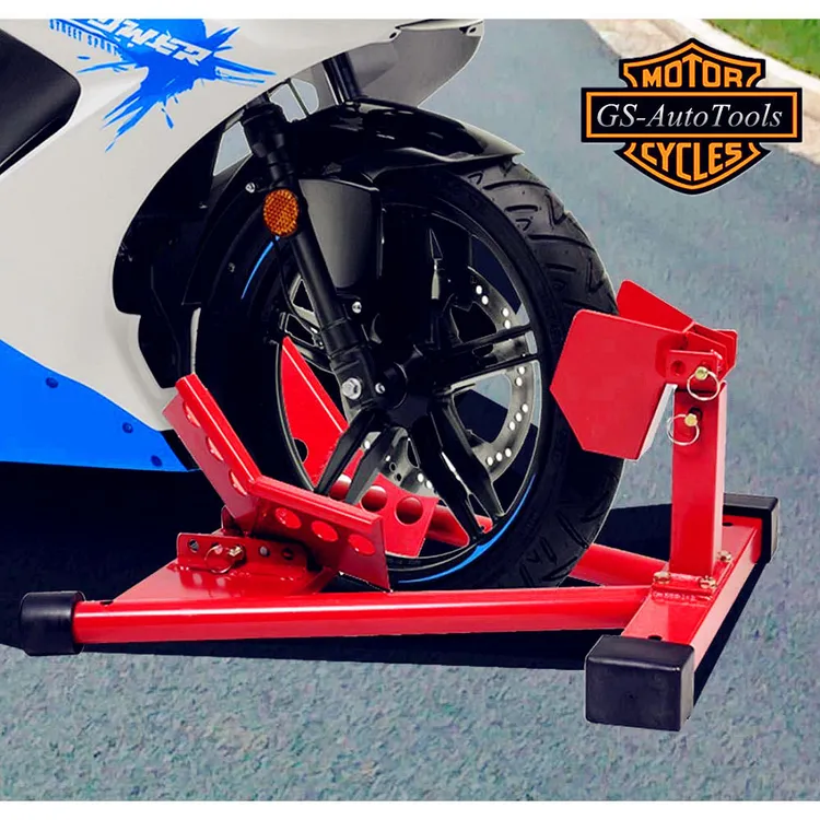 前轮驻车停车架调节维修架支撑架支架起车架展示架摩托车修理工具