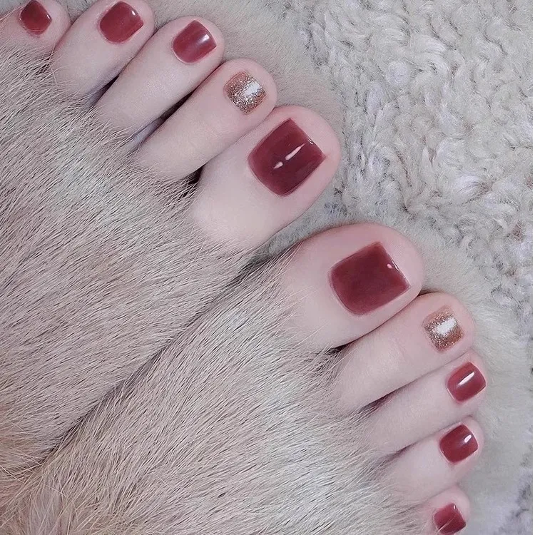 【显白不挑肤色】裸色冰透水蜜桃指甲油免烤可撕拉持久指甲油VX