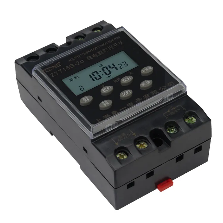 卓一时控开关2路定时器循环多路时间控制器二路定时开关220V时控