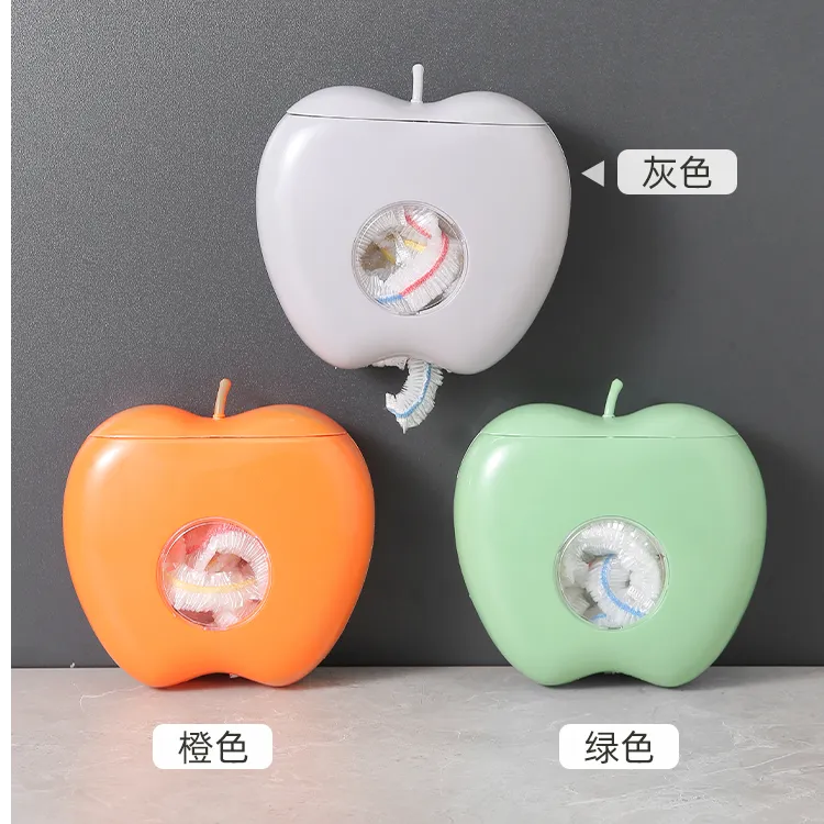 保鲜膜套收纳盒免打孔壁挂抽取式一次性保鲜袋收纳盒厨房家用收纳