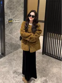 人造皮草 DESIRE【人造皮草】百搭人造皮草外套