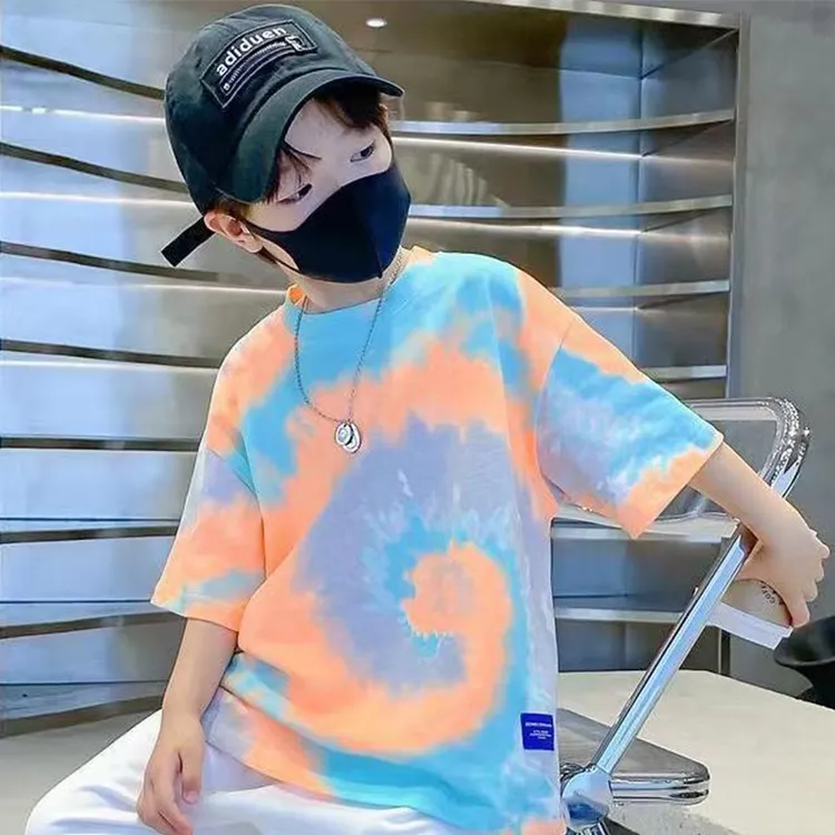 【贝尔熊】纯棉童装男童短袖t恤夏季新款儿童宝宝半袖上衣中大童潮T