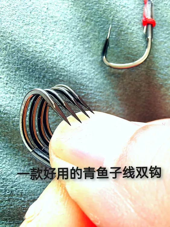 青鱼手研三角钩加固好用大物青鱼钩高碳钢鱼钩