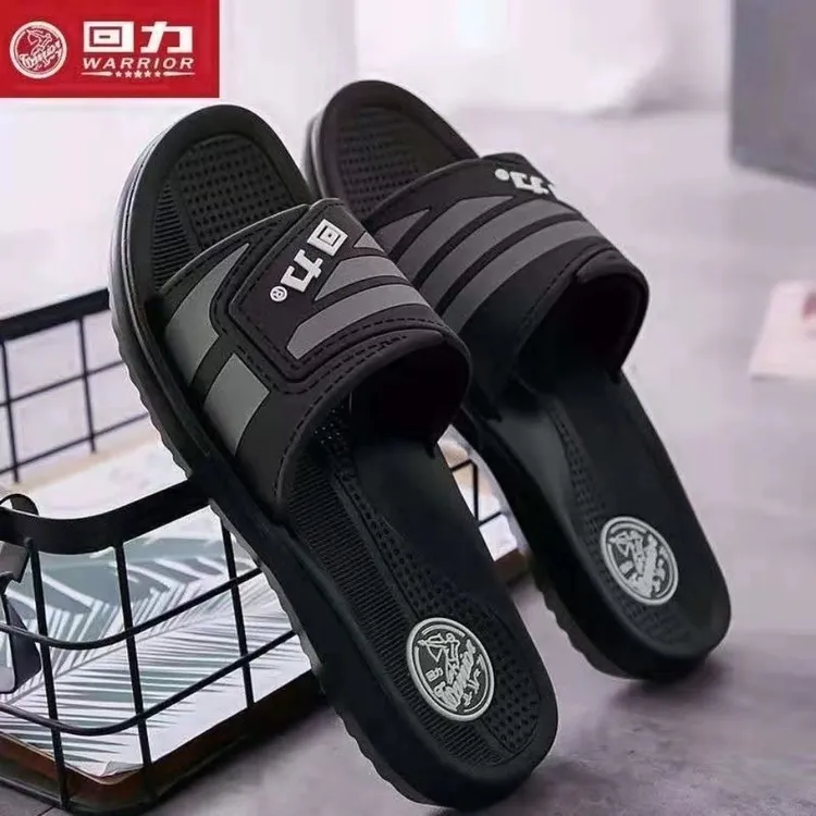 Warrior/回力男士时尚夏季外穿防滑沙滩凉拖鞋休闲耐磨舒适男款鞋