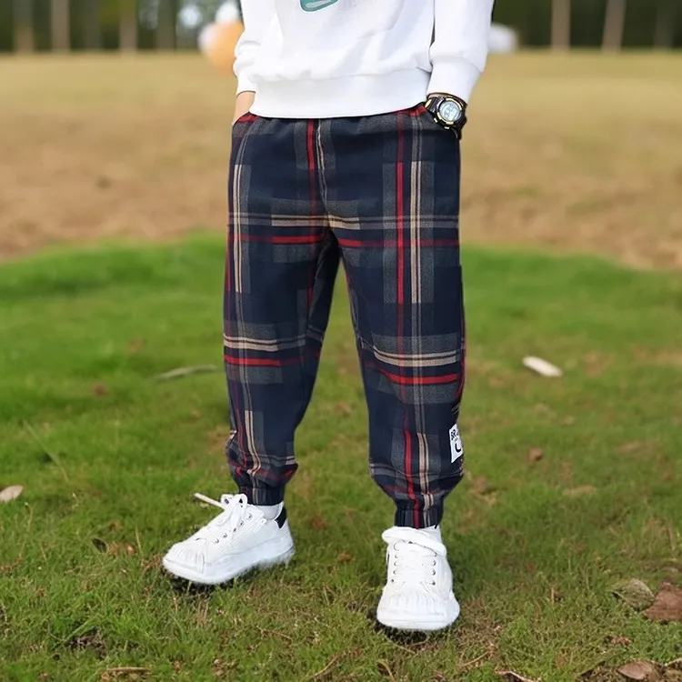 男童裤子春秋款2024新款中大儿童男孩秋冬季加绒加厚休闲裤秋装潮