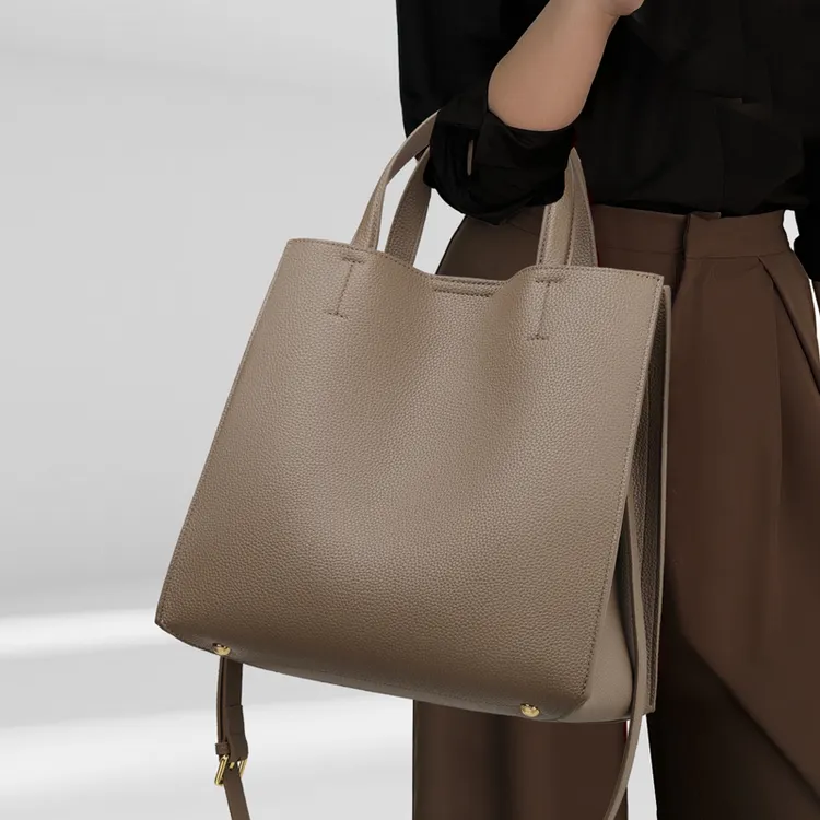 女士包包女包小众高级感纯色真皮女包时尚潮流通勤手提单肩包休闲