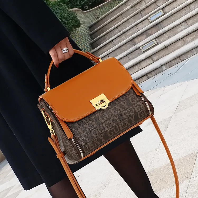 CCAMO斜挎包女百搭包包新款高级感小包包时尚女士单肩手提小方包