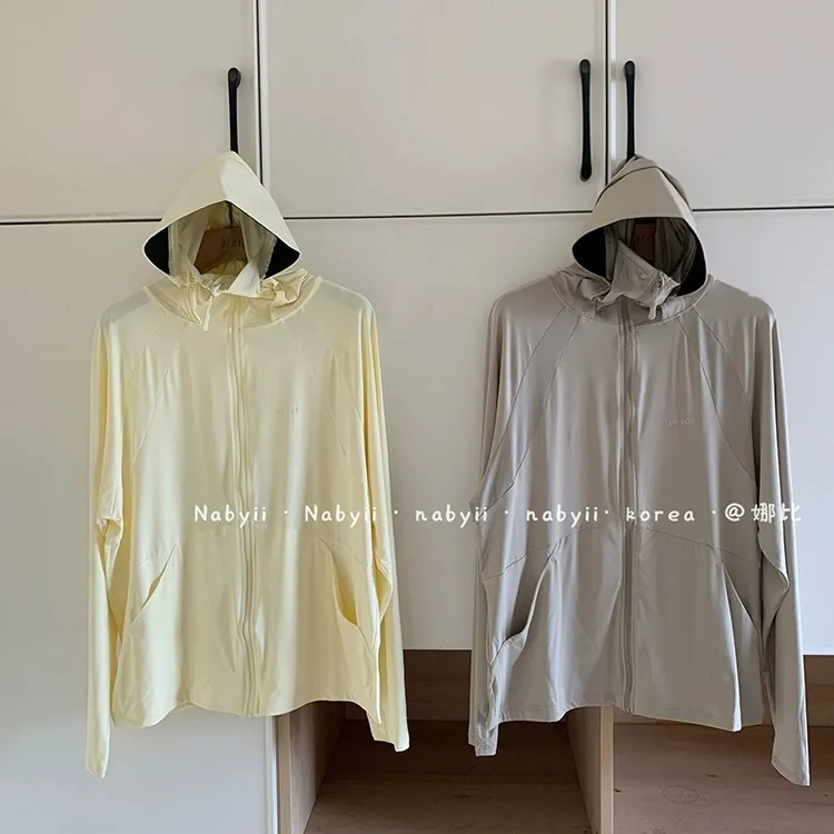 冰丝凉感防晒衣女UPF50+新款防紫外线连帽防晒服夏季薄款户外宽松