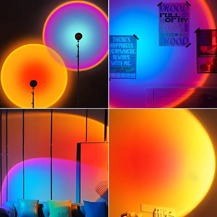 纪曼图【小宁老师粉丝专属】落日灯夕阳灯直播间专用氛围灯补光灯