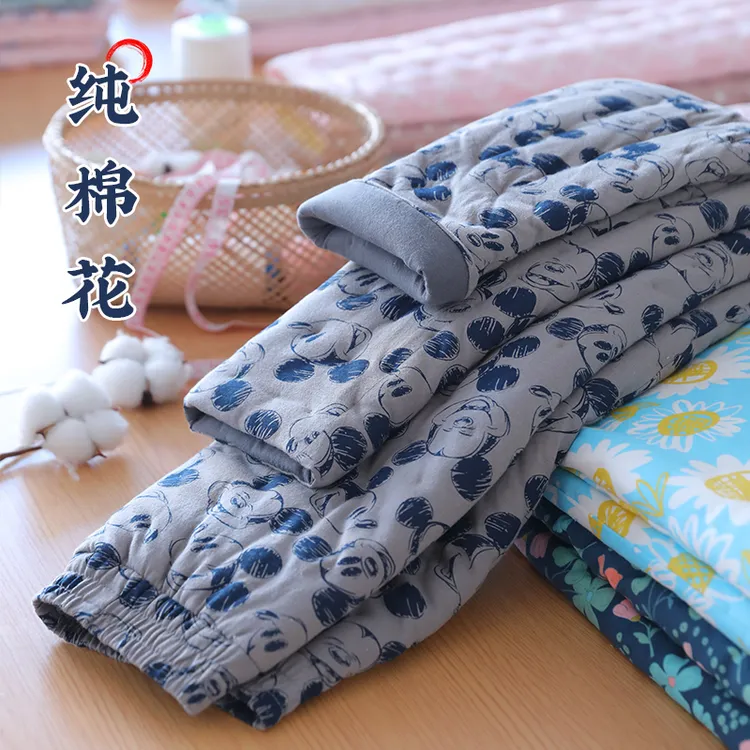 棉花手工女士棉裤 妈妈加厚内穿保暖裤 成人弹力修身裤子冬季