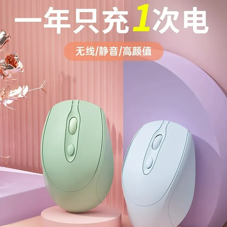 蓝牙无线鼠标静音充电笔记本台式鼠标商务办公通用鼠标便携式女生