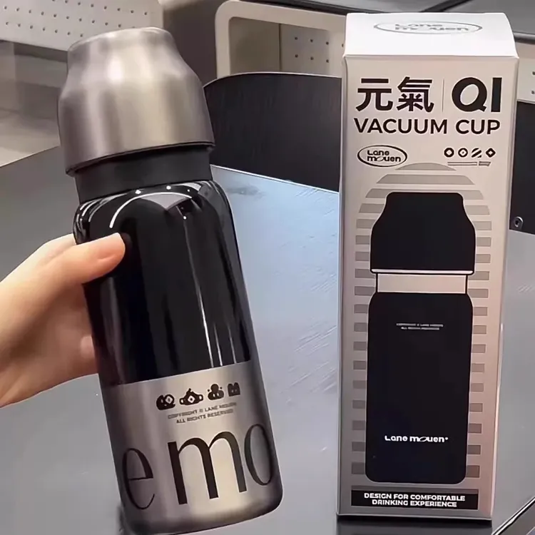览萌Lane Mouen大容量保温杯316L不锈钢保冷水杯女高颜值杯子礼物