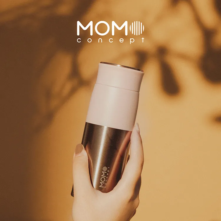 日本momo保温杯女不锈钢随手杯时尚女生水杯精致杯子高颜值随行杯