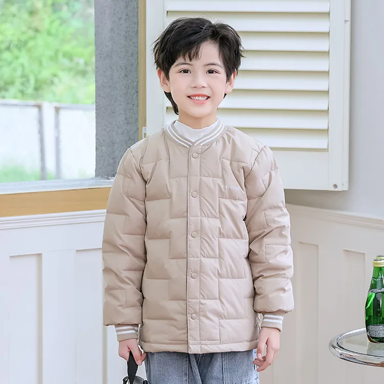 儿童新款中大童轻薄款羽丝绒内胆校服神器2025秋冬内胆时尚洋气