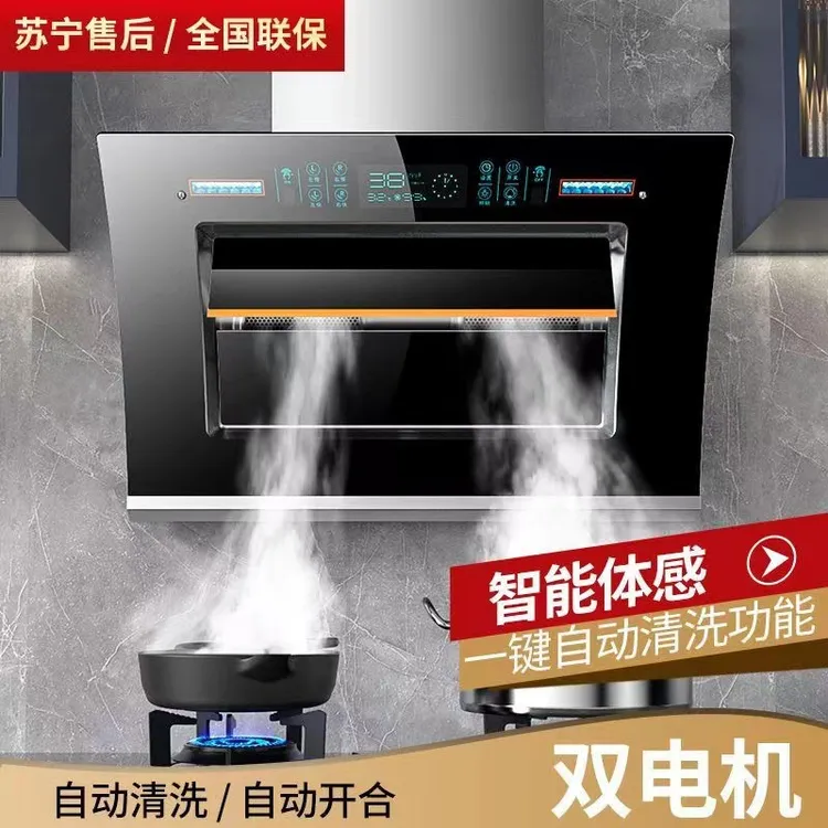 兴旺好太太特价批发抽油烟机出租房专用双电机自动清洗侧吸厨房
