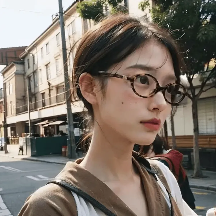 张元英同款眼镜玳瑁豹纹眼镜框椭圆复古近视可配度数蓝光