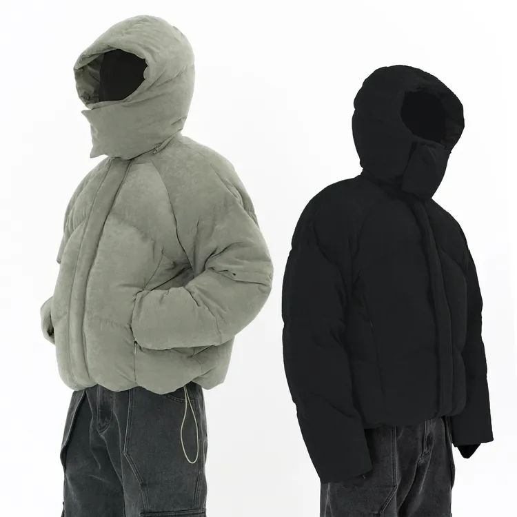 SOUTHFISH 秦甲 头盔式铠甲分割90白鸭绒羽绒服 特殊肌理磨毛质感