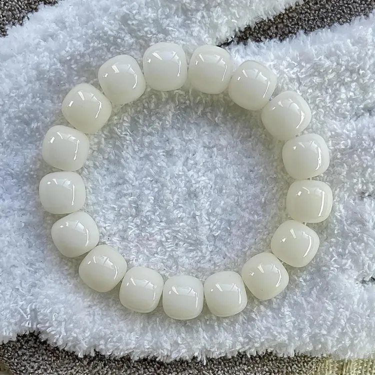 （新人礼）原生态白菩提根单圈手串绕指柔男女手串盘玩念珠