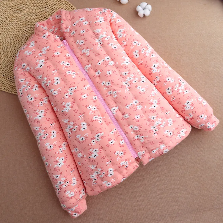 手工棉花棉袄女士棉衣保暖加厚成人拉链款防寒弹力居家棉服上衣