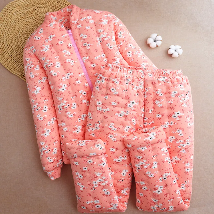 纯手工棉花棉袄棉裤套装女士冬季加厚保暖妈妈装宽松弹力居家棉服