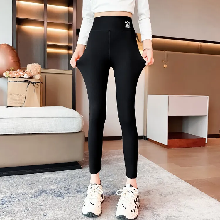 女童鲨鱼裤2025秋季新款6-12岁15岁高腰弹力打底裤秋装显瘦芭比裤
