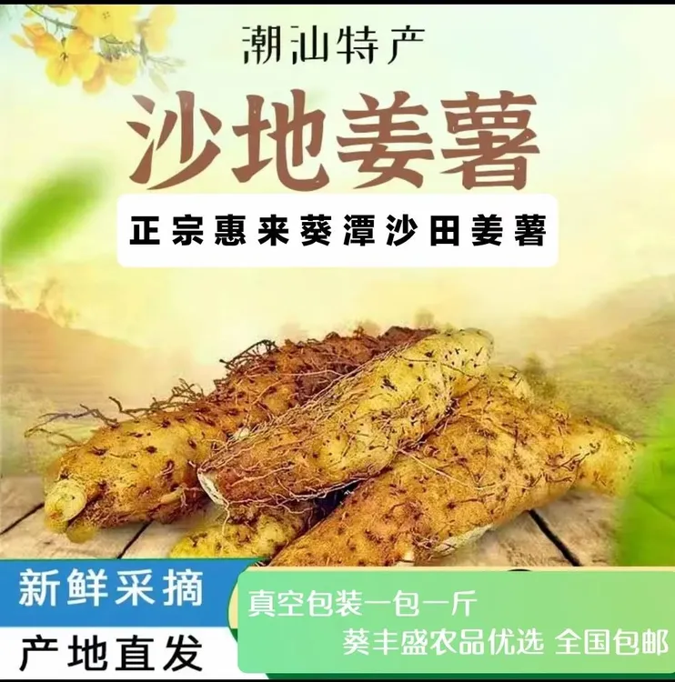 惠来南方葵潭鲜果姜薯新鲜现挖带皮真空包装清爽滑口顺丰香水柠檬