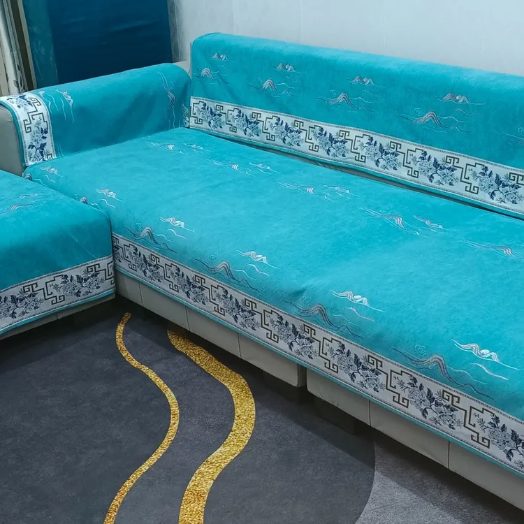 【加密加厚雪尼尔】四季防滑沙发垫轻奢耐磨组合沙发套盖布通用型