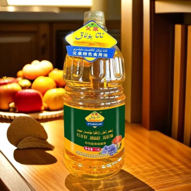 父泉食用油ATABULAK新疆和田调和红花籽胡麻籽苏籽油5L/1.8L营养