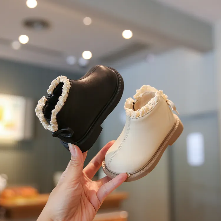 Sportmern女童鞋子儿童软底皮靴婴儿学步鞋小童春秋一岁宝宝鞋子