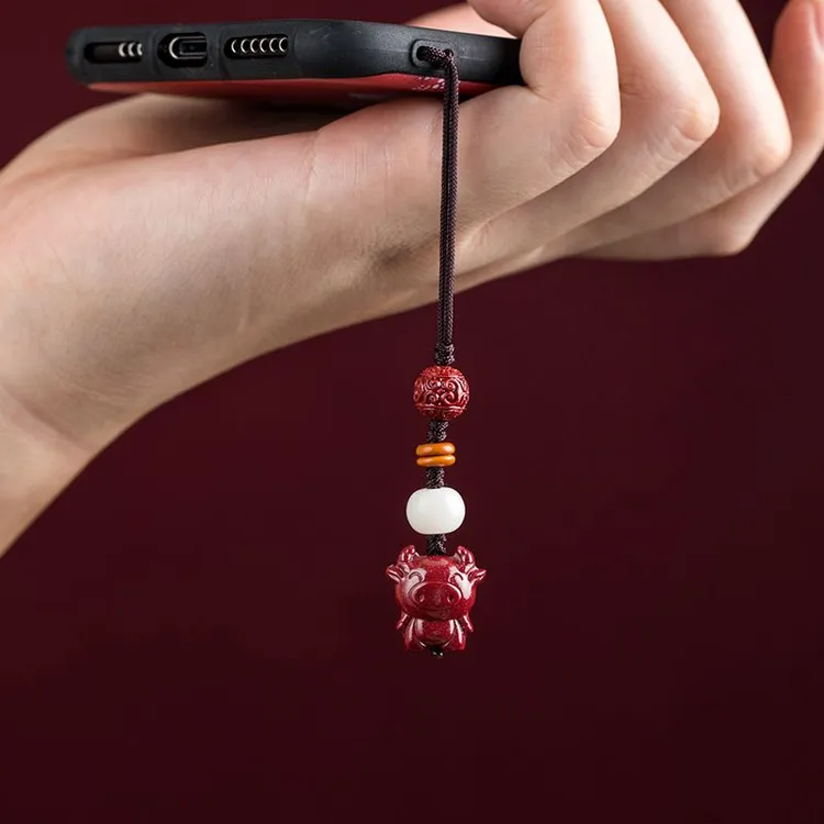 2025年多种手工十二生肖手机链精选绳好运中国风吊坠男女士钥匙扣