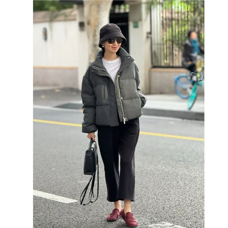 （YY推荐）绒语轻轻 短款时尚休闲宽松百搭保暖小个子女士羽绒服