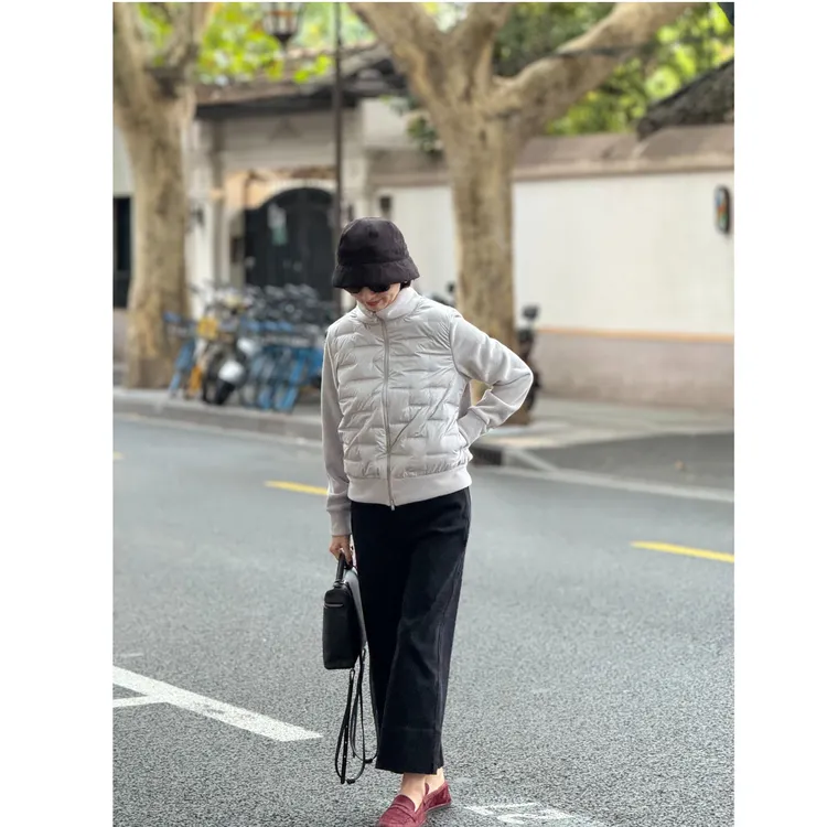 (YY推荐）时光交叠保暖秋冬百搭时尚休闲外穿修身修身女士羽绒服