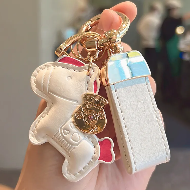 马上有钱手绳钥匙扣挂件创意个性精致男女情侣包包挂饰汽车锁匙链