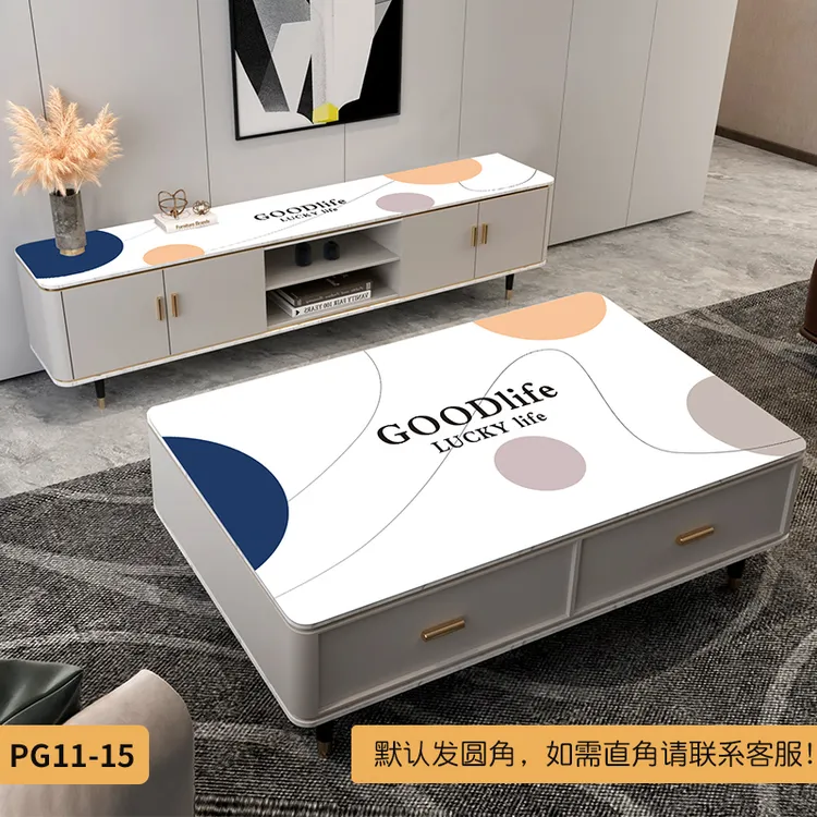 餐桌布茶几垫圆角直角防水免洗长方形防油家用台防烫防滑台布简约