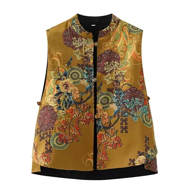 【吉祥】双面穿不规则高级马甲外套国风国风马甲新中式马甲女装