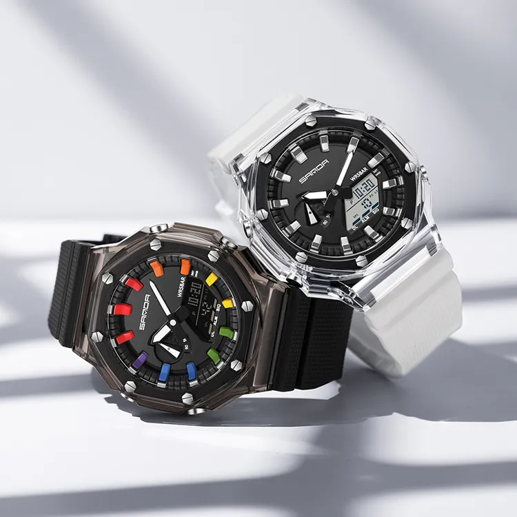 青少年运动手表男学生初中生简约个性夜光防水多功能电子表女刻字