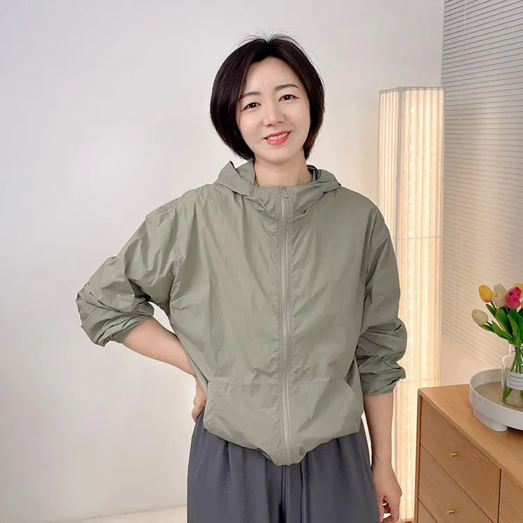 诗想 超轻超薄UPF50+透气速干防晒衣女夏季宽松防紫外线皮肤衣服
