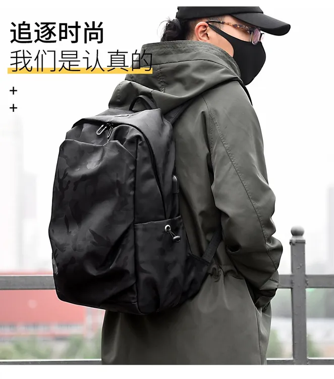 2024新款男女情侣双肩背包休闲电脑包防水大容量潮流校园学生书包