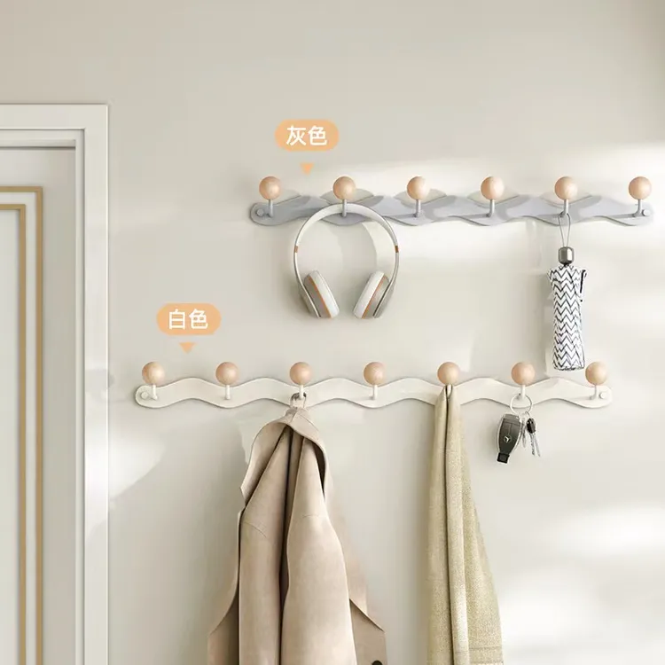 墙上挂衣架免打孔创意墙壁衣服挂衣帽钩玄关入户进门口门后衣钩