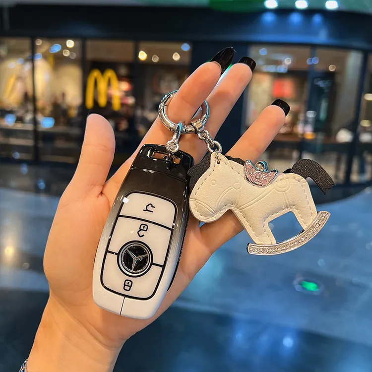 奔驰钥匙套新C级C260L车A级E级E300L壳A200L包GLC300 GLE GLA女扣