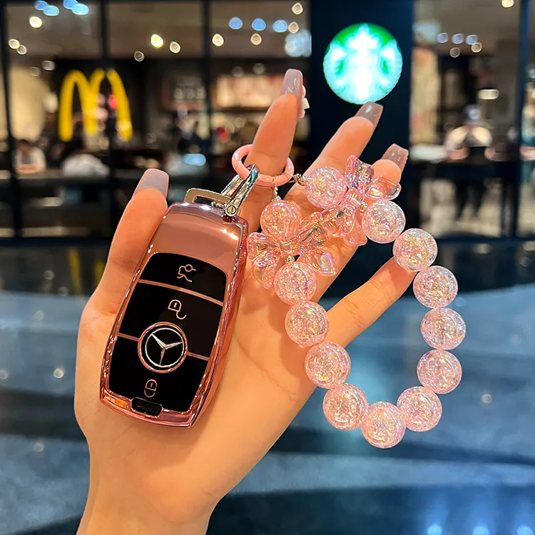 奔驰钥匙套新E级C级A级A200L包C260L车E300L壳GLC300/GLE/GLA扣女