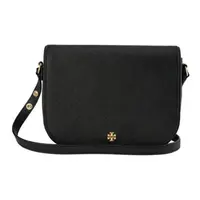 【多多专属】ToryBurch/汤丽柏琦 134839-001 EMERSON 女款黑色马鞍包 18*20*8