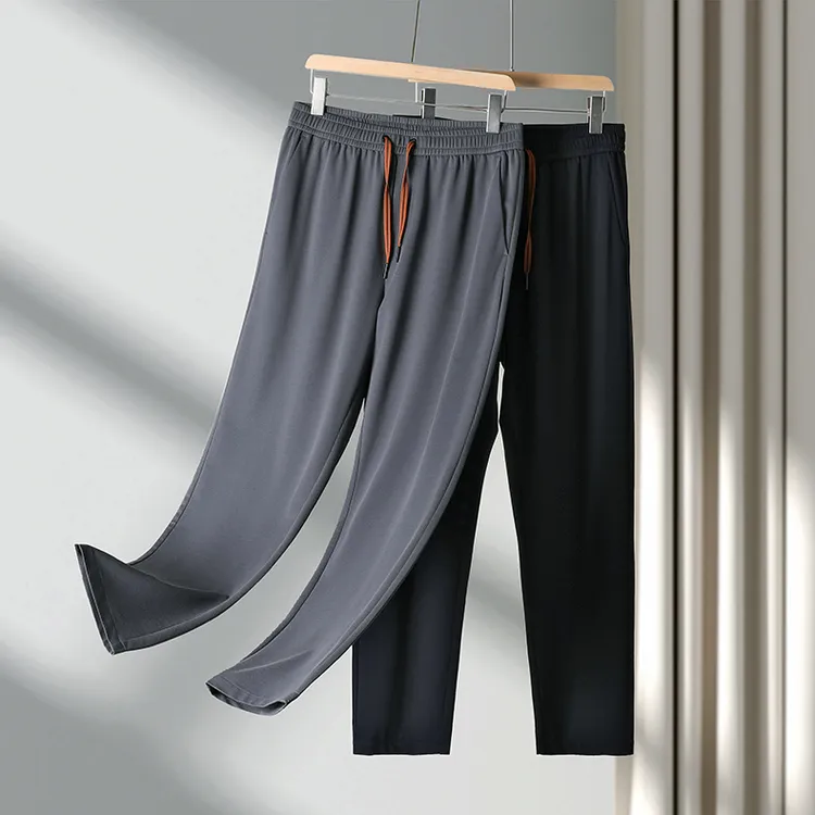 Z*静奢 高阶夏季全能裸感轻盈神裤！针织莱赛尔男士运动通勤休闲裤