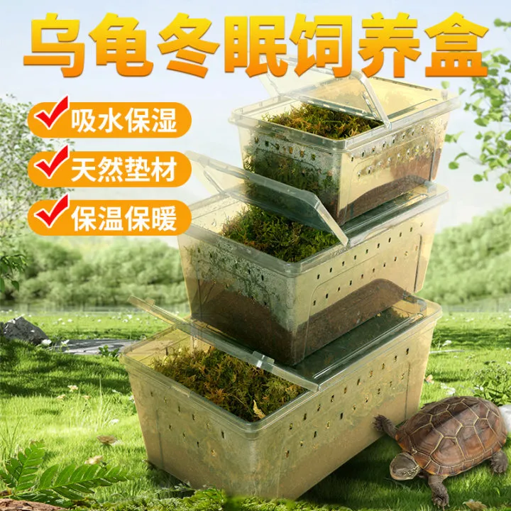 巴西龟草龟冬眠过冬椰土苔藓保温用品过冬饲养冬眠套餐