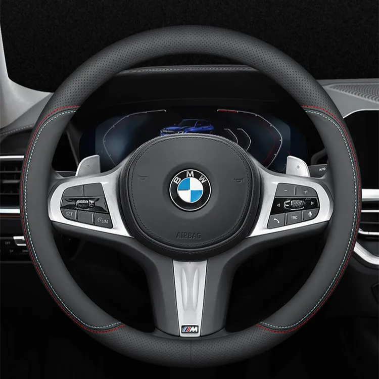 专用于宝马方向盘套真皮新3系5系X1X2X3X4X5X6X7系 320li汽车把套