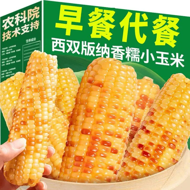 糯玉米云南西双版纳特产美食香糯小玉米即食真空非转基因新鲜黏糯